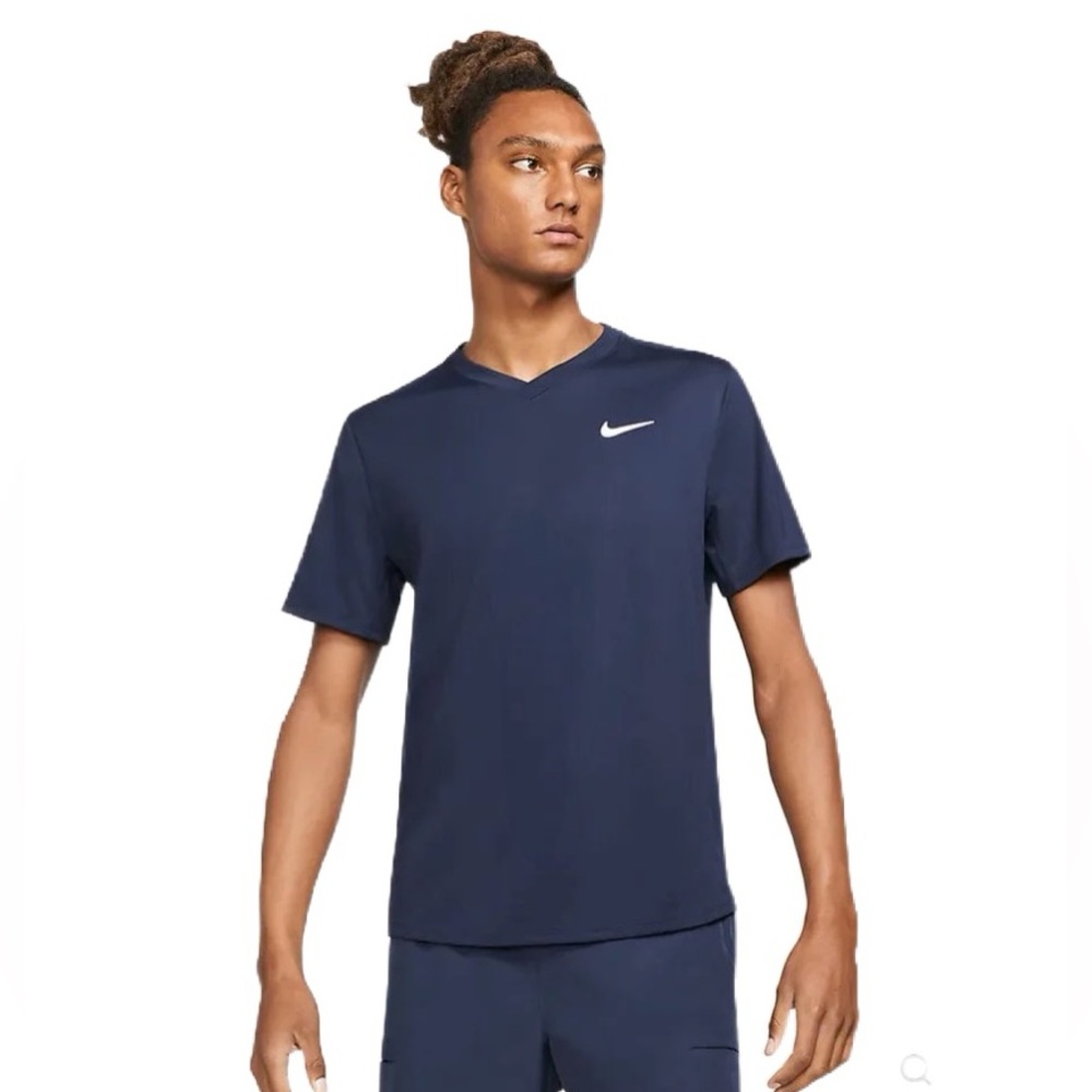 Nike Court Dry Fit Men's Dark Blue Tee Size XL